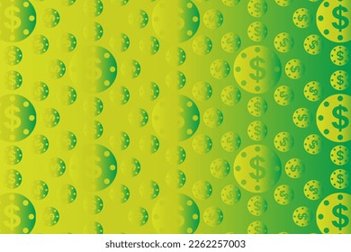 Abstract vector background with lots of scattered dollar signs