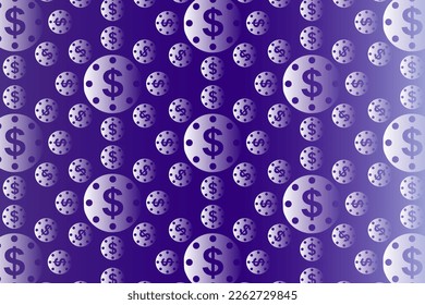 Abstract vector background with lots of scattered dollar signs