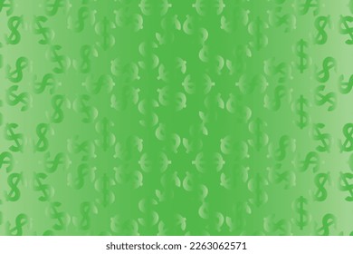 Abstract vector background with lots of scattered dollar signs
