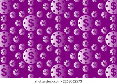 Abstract vector background with lots of scattered dollar signs