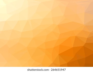 Abstract vector background low poly pattern illustration. Orange, yellow, gold, golden color.