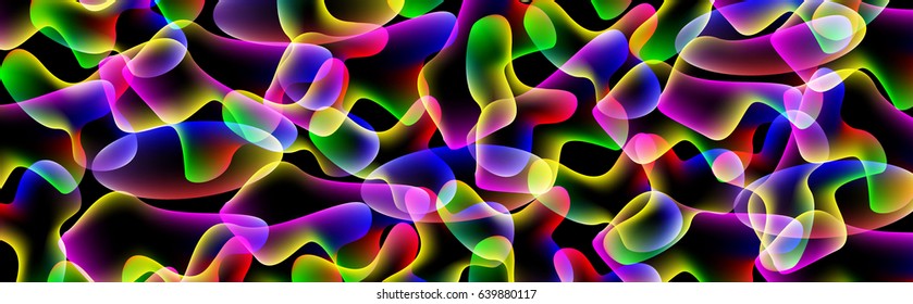 Abstract vector background of luminous figures