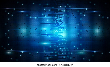 Abstract vector background of luminous pixels. EPS 10.