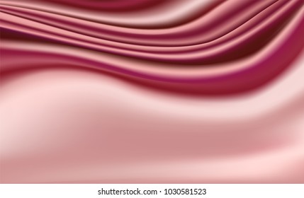 Abstract vector background luxury blue cloth or liquid wave or wavy folds of grunge silk texture satin velvet material, luxurious background or elegant wallpaper