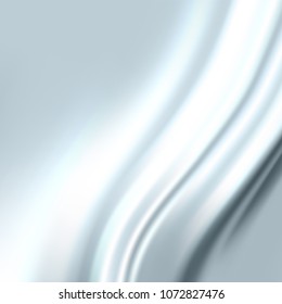 Abstract vector background luxury blue cloth or liquid wave or wavy folds of grunge silk texture satin velvet material, luxurious background or elegant wallpaper