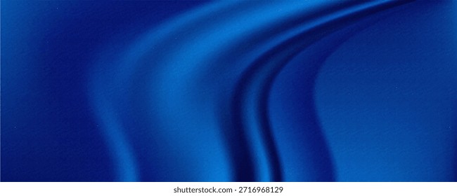 Abstractas fondo de Vector de lujo de tela azul o onda líquida o pliegues ondulados de grunge textura de seda satén material de terciopelo, fondo de lujo o Fondo de pantalla elegante, ilustración moderna.

