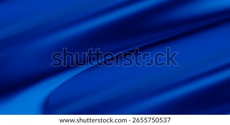 Abstract vector background luxury blue cloth or liquid wave or wavy folds of grunge silk texture satin velvet material, luxurious background or elegant wallpaper