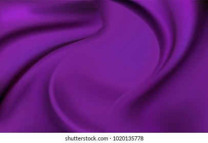 Abstract vector background luxury cloth, liquid wave or wavy folds of grunge silk texture satin velvet material. Luxurious background for elegant wallpaper.