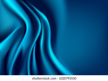 Abstract vector background luxury cloth, liquid wave or wavy folds of grunge silk texture satin velvet material. Luxurious background for elegant wallpaper.