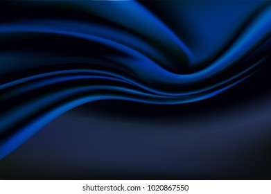 Abstract vector background luxury cloth, liquid wave or wavy folds of grunge silk texture satin velvet material. Luxurious background for elegant wallpaper.