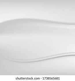 Resumen de fondo vectorial paño lujoso pliegues ondulados de tela de seda gruesa material satinado de terciopelo, fondo lujoso o elegante papel tapiz. Hermosa Seda Blanca. Fondo textil de drenaje.