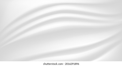 Resumen de telas de fondo vectorial de lujo o de onda líquida Resumen o fondo de textura de tela. Ola suave de tela. Asas de satén, seda y algodón.