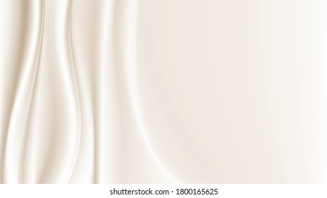 Resumen de fondo vectorial paño de oro de lujo o ola líquidaResumen o fondo de textura de tela dorada. Ola suave de tela. Asas de satén, seda y algodón.