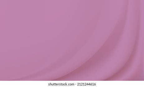 Resumen vectorial de fondo lujoso paño púrpura o seda. Fondo mínimo de tela malva. Tela de seda brillante. Ola suave de tela. Elegantes jarrones de fondo satinado.