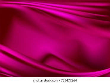 Abstract vector background luxury purple cloth or liquid wave or wavy folds of grunge silk texture satin velvet material, luxurious background or elegant wallpaper