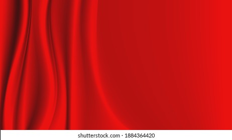 Abstract vector background luxury red cloth or liquid wave Abstract or white fabric texture background.Shiny silk fabric. Cloth soft wave. Creases of satin, silk, and cotton.Vector illustration.