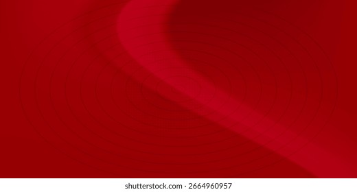Fondo de Vector Abstractas de seda roja de lujo o textura de satén. Paño rojo o onda líquida o pliegues ondulados de seda grunge. Diseño de fondo lujoso rojo de material rojo de curvas elegantes. Ilustración vectorial.