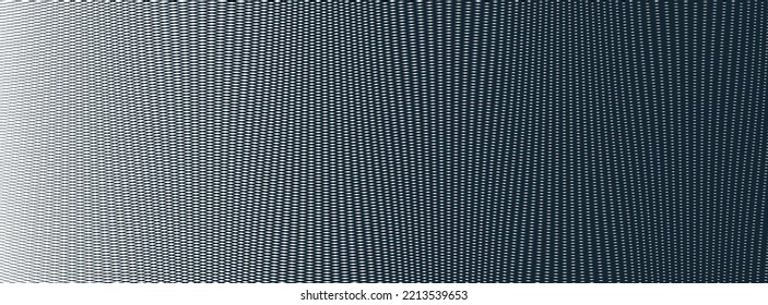 Abstract vector background made with linear Moire, op art effect surreal texture, sound and music waves theme, black and white grid abstraction.