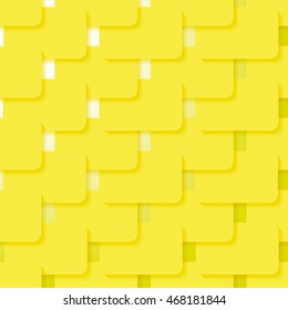 Abstract vector background made up of rectangles with rounded corners, with the effect of shadows.