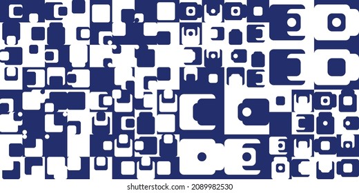 Abstract vector background made with simple geometric shapes. Mid century modern inspired seamless colorful pattern for fabrics, wallpaper, poster design, invitations and business cards.
