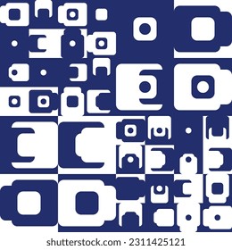 Abstract vector background made with simple geometric shapes. Mid century modern inspired seamless colorful pattern for fabrics, wallpaper, poster design, invitations and business cards.