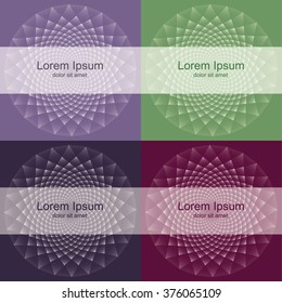 Abstract vector background. Vector background with mandala ornament.