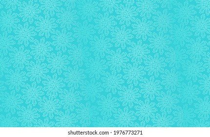 Abstract vector background, mandalas in shades of turquoise. A screen saver for a gadget, a background for a postcard or a poster.