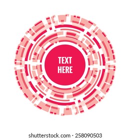 Abstract vector background. Many circles. Intersection of the rings. Geometric backdrop. Design element. 