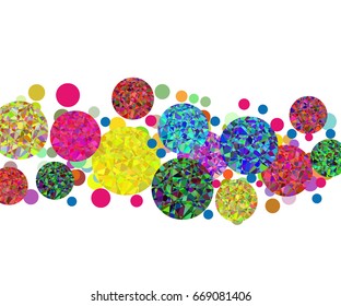abstract vector background with many colors circles and balls for your presentation