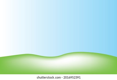 abstract vector background of meadow and sky