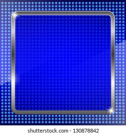 Abstract vector background with metal frame