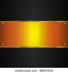 abstract vector background with metallic elements and place for your text