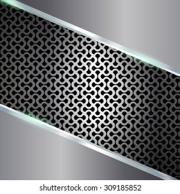 abstract vector background with metallic elements