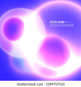 Abstract vector background with microscopic biological particles of the organism. Illustration of the cell structure of bacteria.