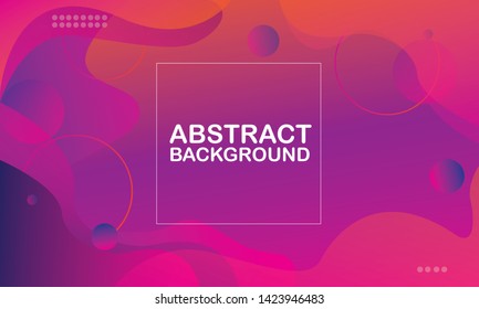 Abstract vector background. Modern abstract colorful background. Purple fluid shapes composition with trendy gradients. Abstract geometric background with liquid shapes. Vector Illustration.  Eps10.