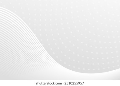Abstract vector background of modern design with gradient in white and gray colors