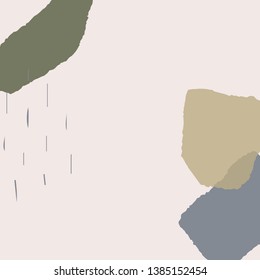 Abstract vector background. Modern pastel colors artboard. Trendy card template. Vector illustration. Perfect for social media, packaging and greeting cards