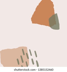 Abstract vector background. Modern pastel artboard. Trendy card template. Perfect for social media, packaging and greeting cards