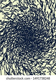 Abstract vector background. Monochrome composition of geometric graphic elements.