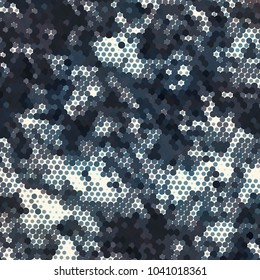Abstract vector background. Monochrome geometric composition of regular overlapping graphic  shapes.