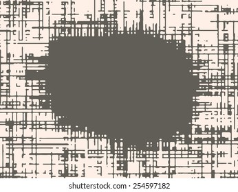 Abstract vector background. Monochrome grunge composition of irregular geometric elements.