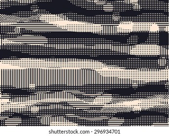 Abstract vector background. Monochrome grunge composition of overlapping irregular elements.