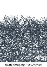 Abstract vector background. Monochrome vertical triangular composition of regular overlapping geometric elements.