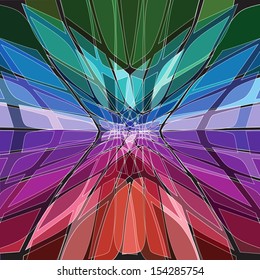 Abstract vector background with a mosaic effect. Geometric background