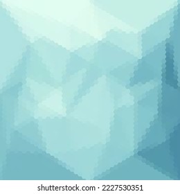 Abstract vector background. Mosaic. polygonal style. Blue hexagons. Template for presentation, advertising, banner, cover.