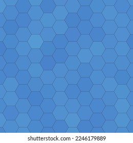 Abstract vector background. Mosaic. polygonal style. Blue hexagons. Template for presentation, advertising, banner, cover.