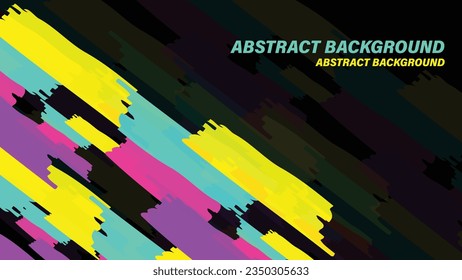 abstract  vector background multicolored brushes