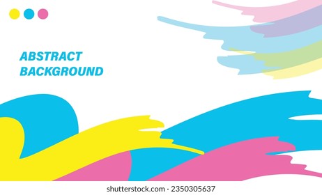 abstract  vector background multicolored brushes