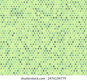 Abstract vector background with multicolored geometric elements of varied sizes. Features rounded hexagons in a mosaic pattern with padding and inner solid cells.