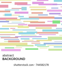 Abstract vector background of multicolored rectangles of different sizes. Background of geometric shapes.
